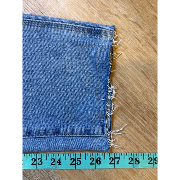 Everlane Organic Cotton Denim Utility Cheeky Jean Size 27 Blue Straight-Leg Raw - Picture 4 of 7